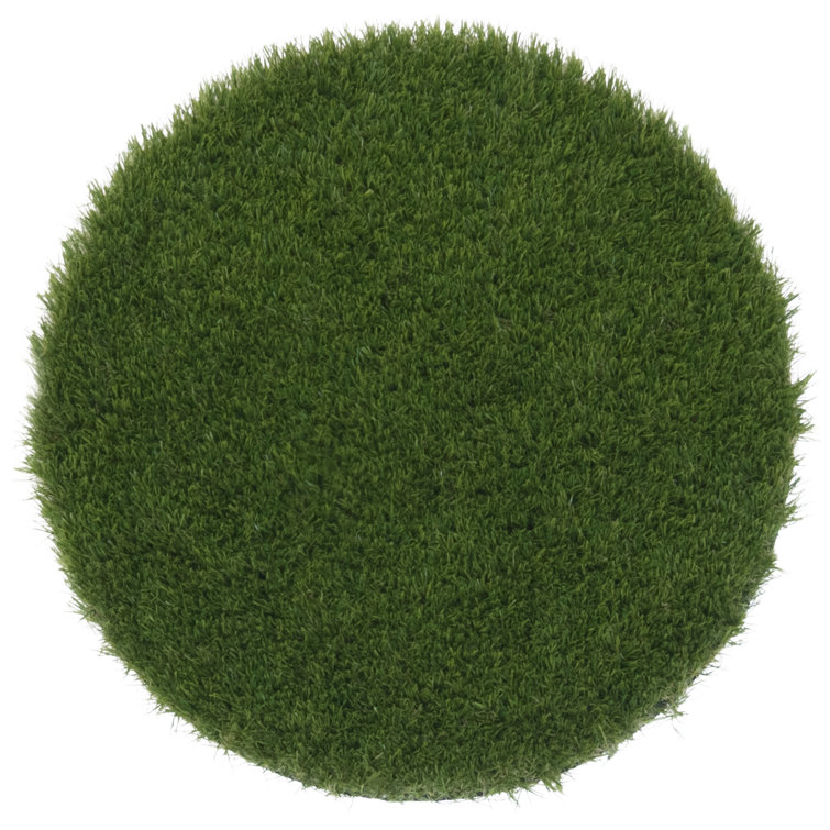 Joy Carpets Round Tufted Forest Green Indoor / Outdoor Area Rug Wayfair
